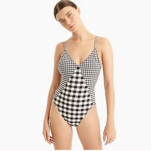 J.Crew plaid swimsuit sz 16